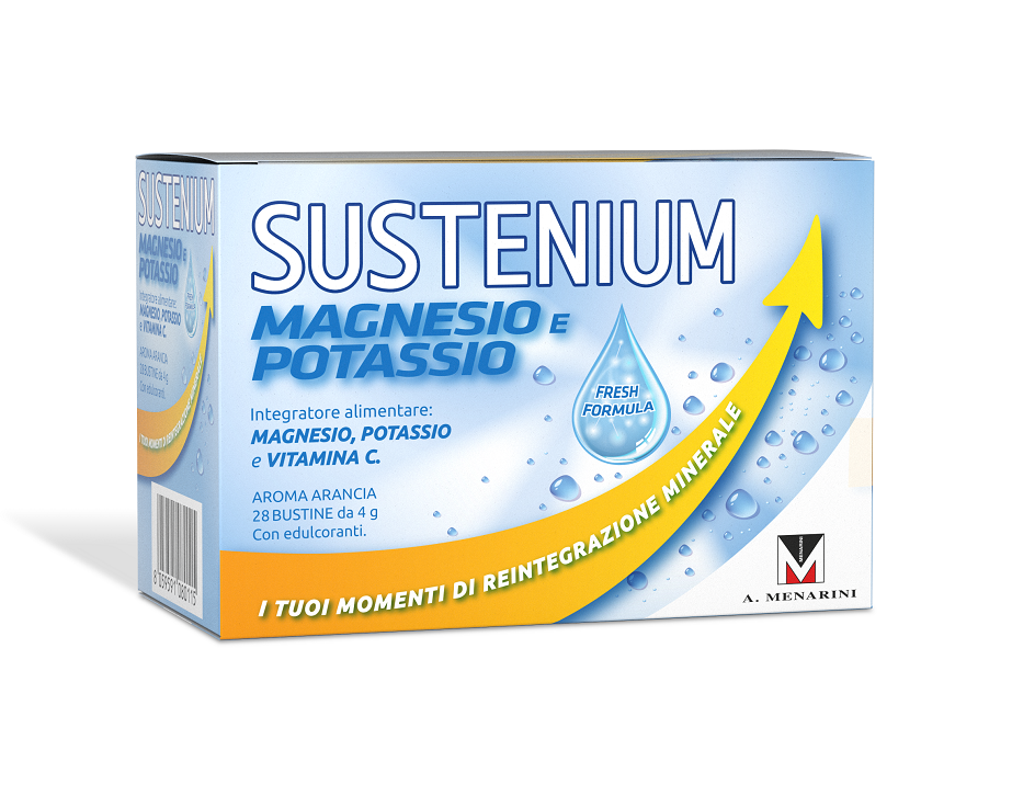 Sustenium Magnesio e Potassio 28 Bustine (14 bustine + 14 omaggio)